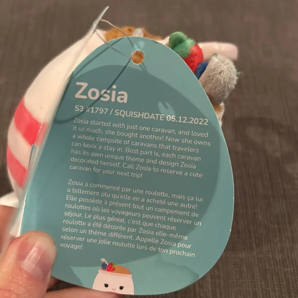 SQUISHMALLOWS Zosia Keychain NWT